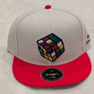 Rubik's Cube Snapback - LIDS Exclusive - Beige/Red